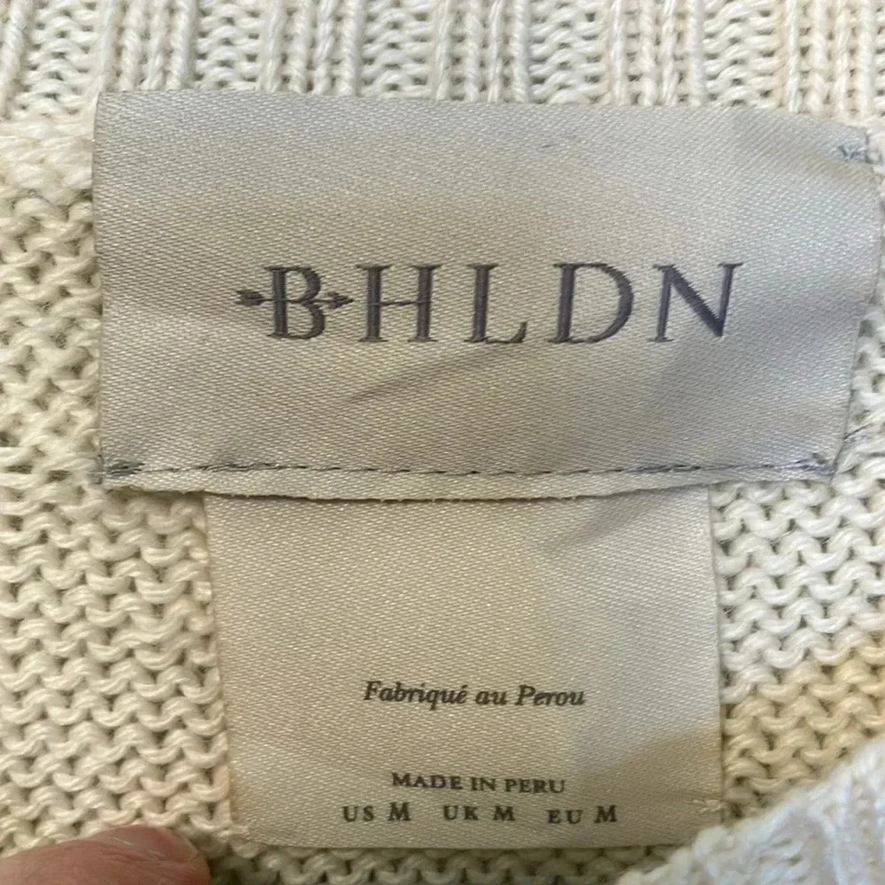 BHLDN Sonya Ivory Sweater size M - Picture 3 of 6